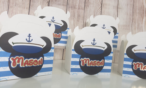 Mickey Mouse Captain Favor Boxes