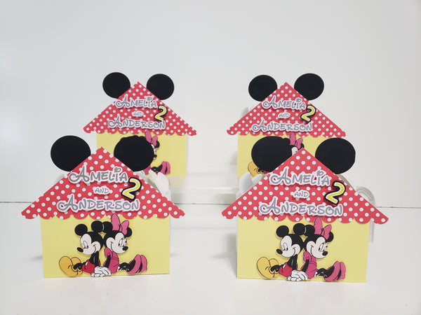 Minnie and Mickey Mouse Favor Box - Personalized