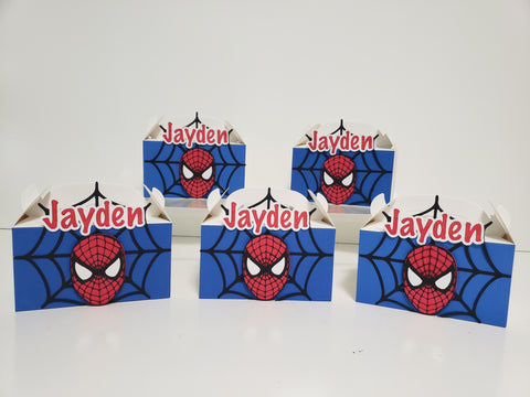 Spiderman Favor Box - Personalized