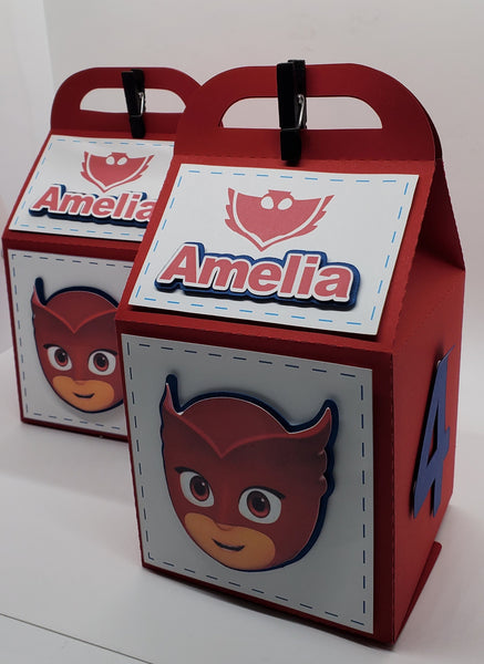 Owlette Carton Milk Favor Box