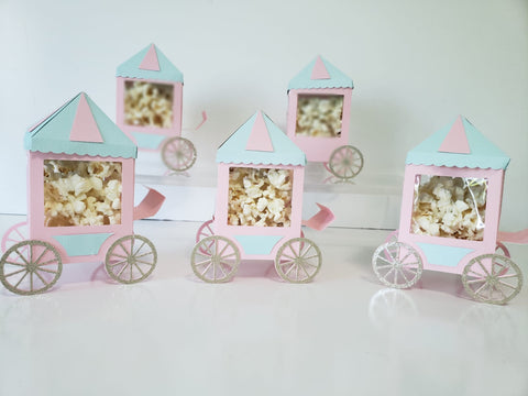 Popcorn Cart - Light Blue and Pink
