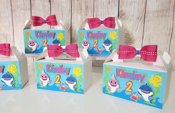 Baby Shark Favor Boxes